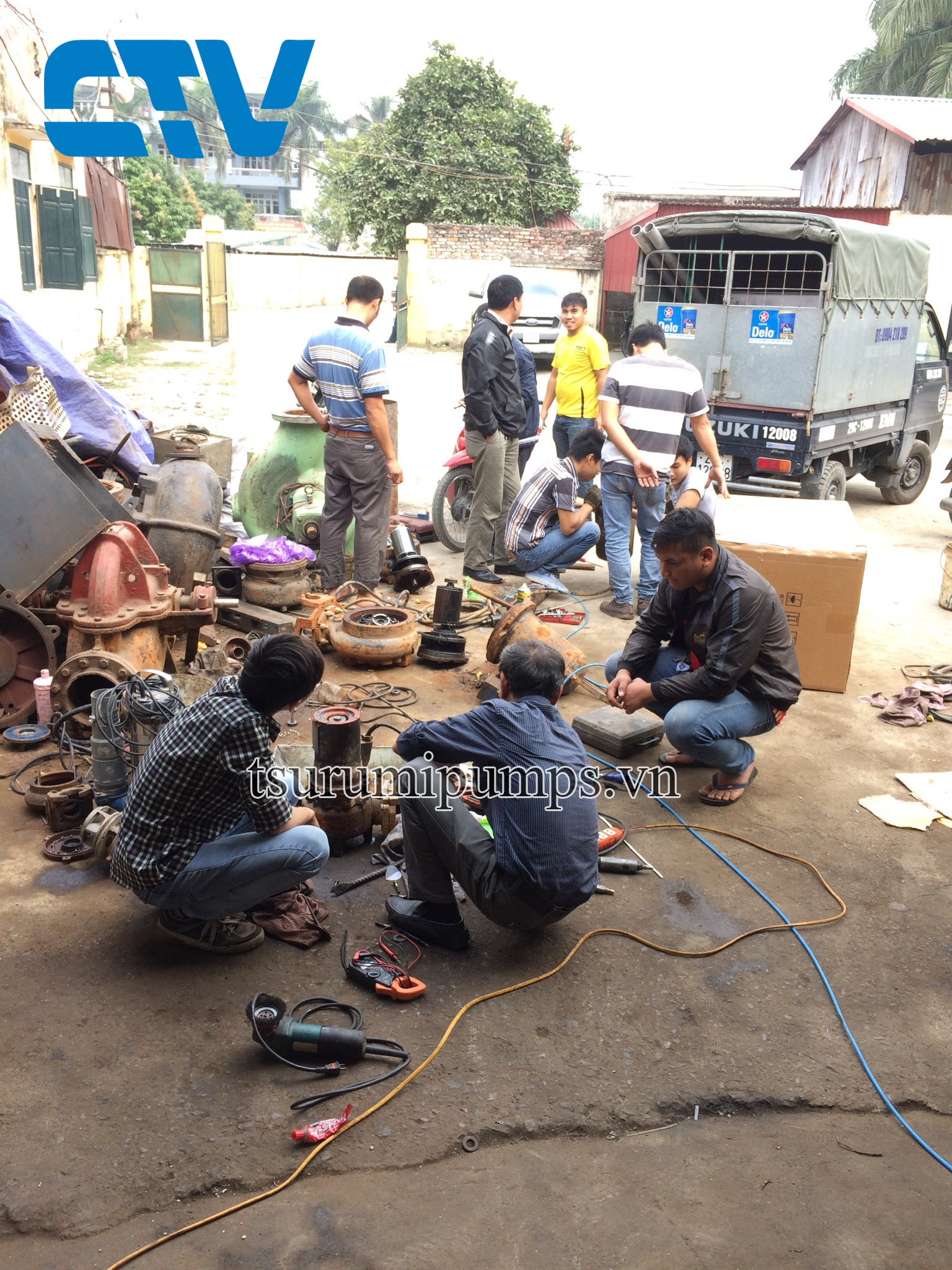 Bảo dưỡng, sửa chữa máy bơm chìm Tsurumi