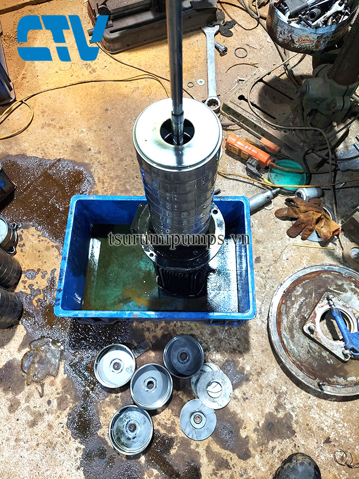 Sửa chữa, thay thế buồng cánh máy bơm trục đứng uy tín, chất lượng Hà Nội