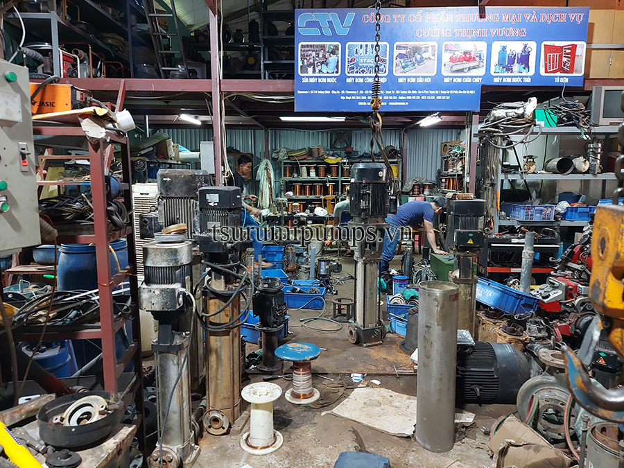 Sửa máy bơm nước trục đứng uy tín, nhanh chóng tại Hà Nội